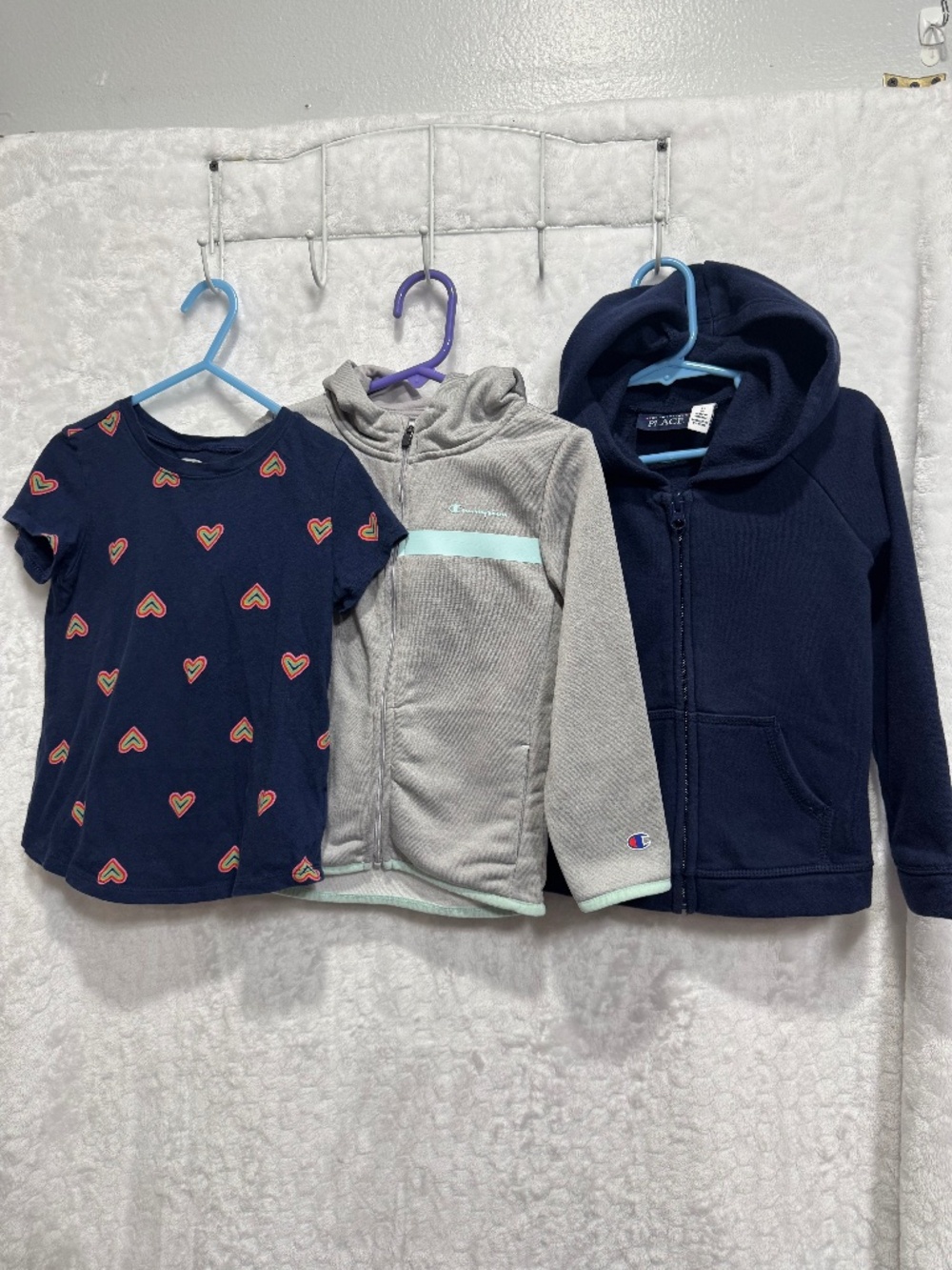 Girls clothes hoodie sweater, t-shirt bundle lot size 4